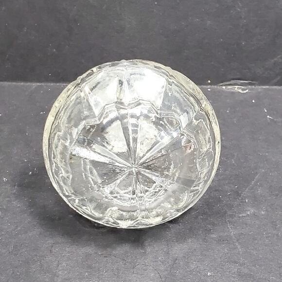 14" Vtg Libbey Cambridge Diamond Cut Glass Decanter Stopper Whiskey Bourbon - Picture 4 of 9